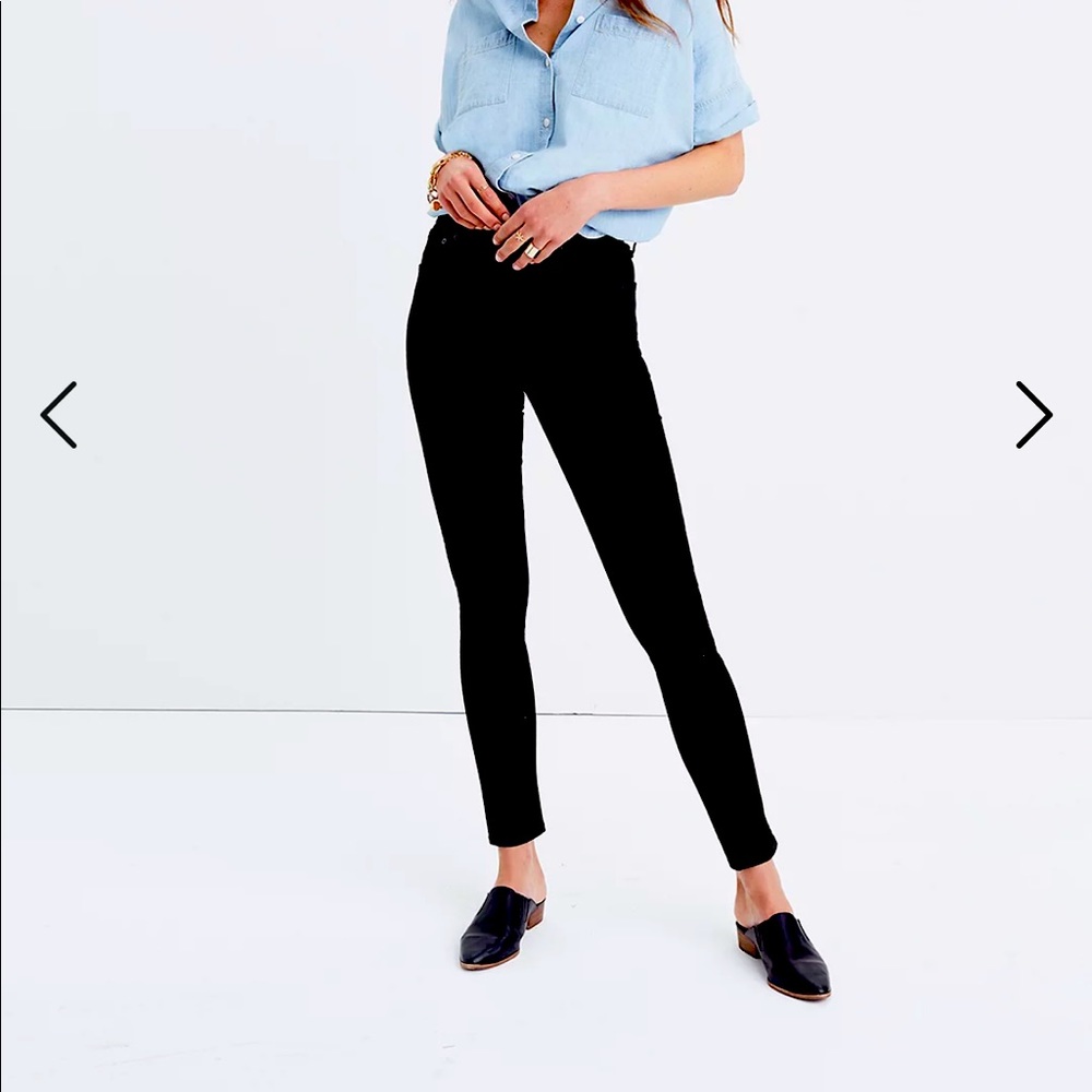 Madewell Jeans -The Taller 9” High-Rise skinny In Black Size 26 Taller